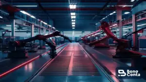 Fábrica de alta tecnologia com robótica — investimentos na Zona Franca de Manaus — Bono Conta