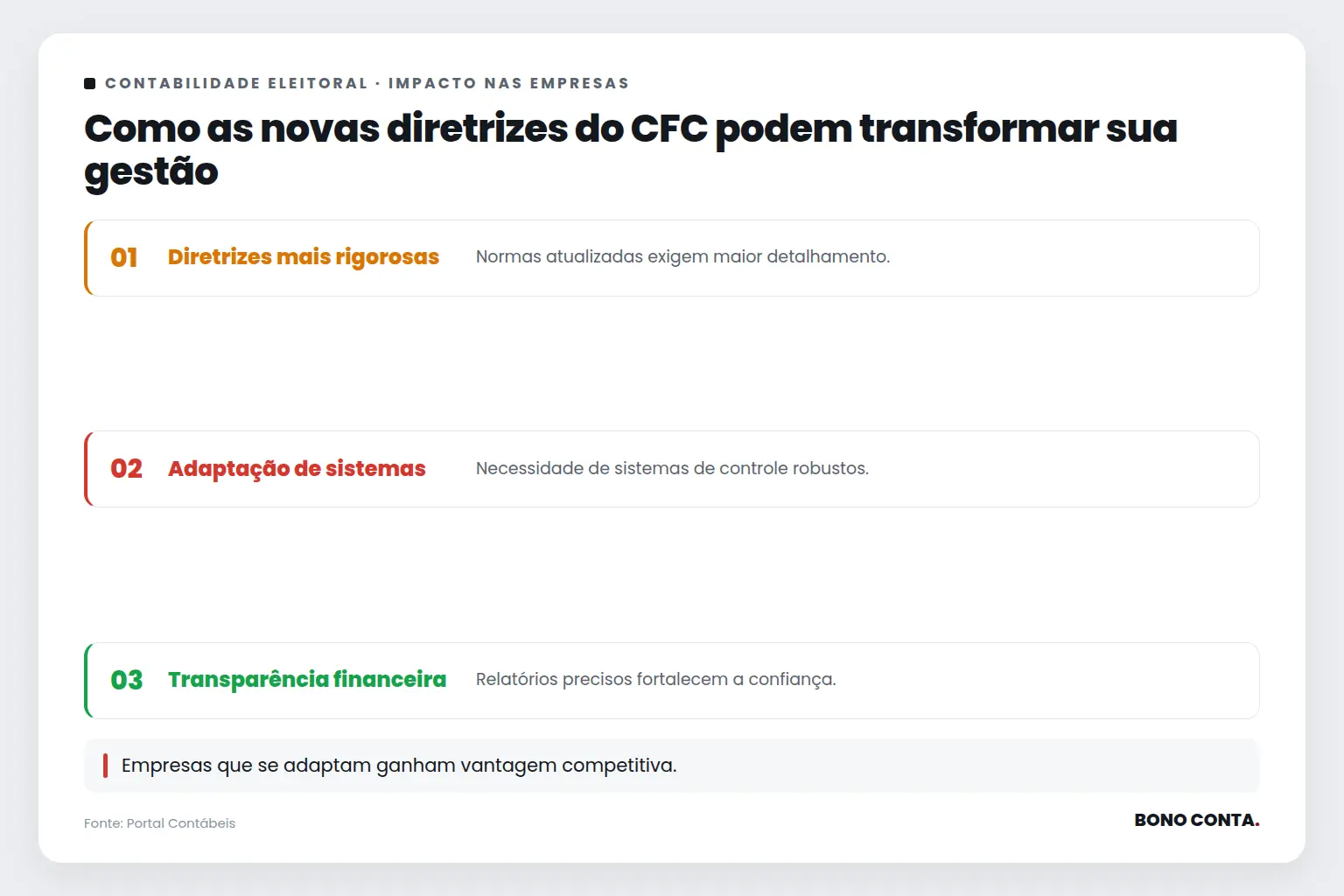 Como as novas diretrizes do CFC podem transformar sua gestão | Bono Conta