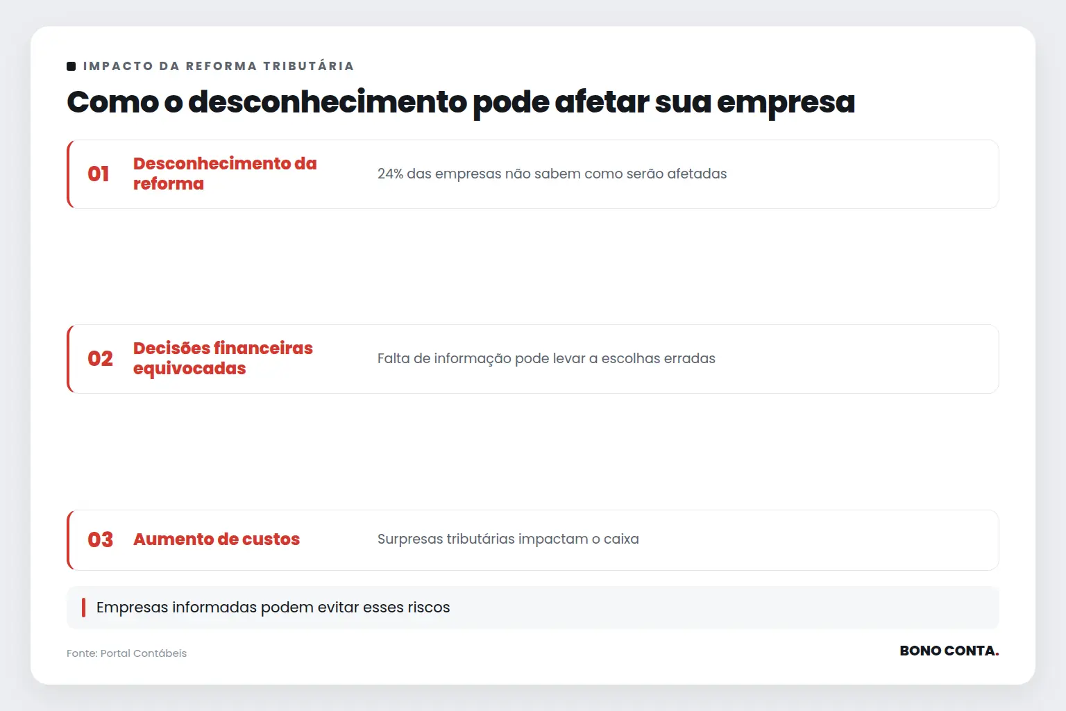 Como o desconhecimento pode afetar sua empresa | Bono Conta