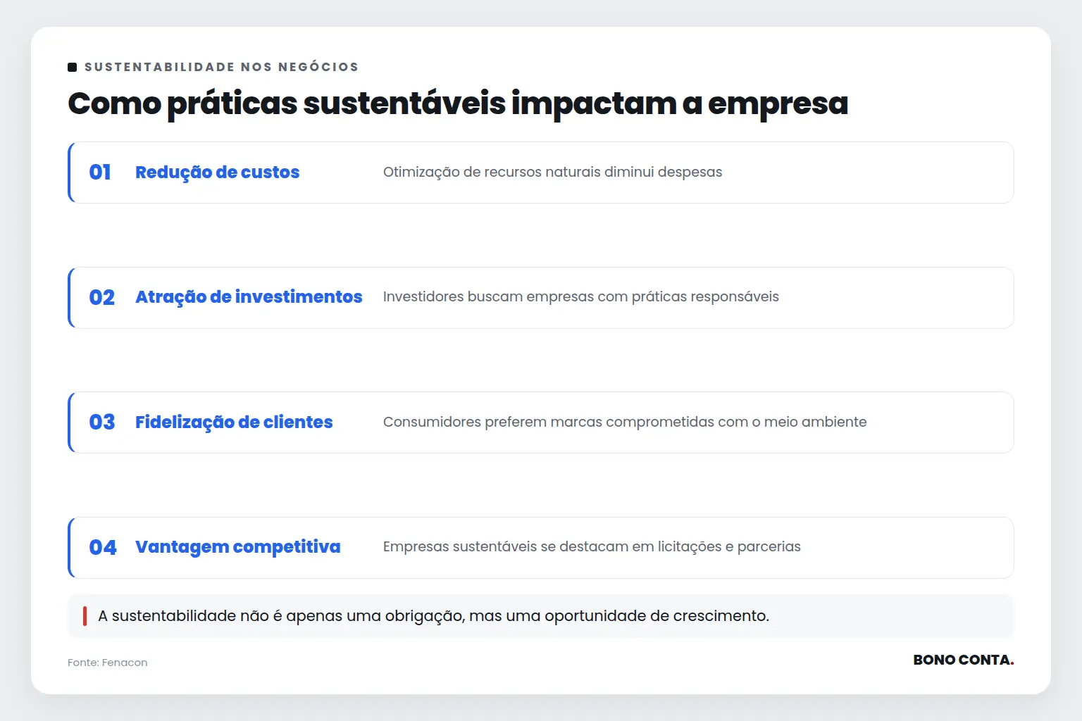 Como práticas sustentáveis impactam a empresa | Bono Conta