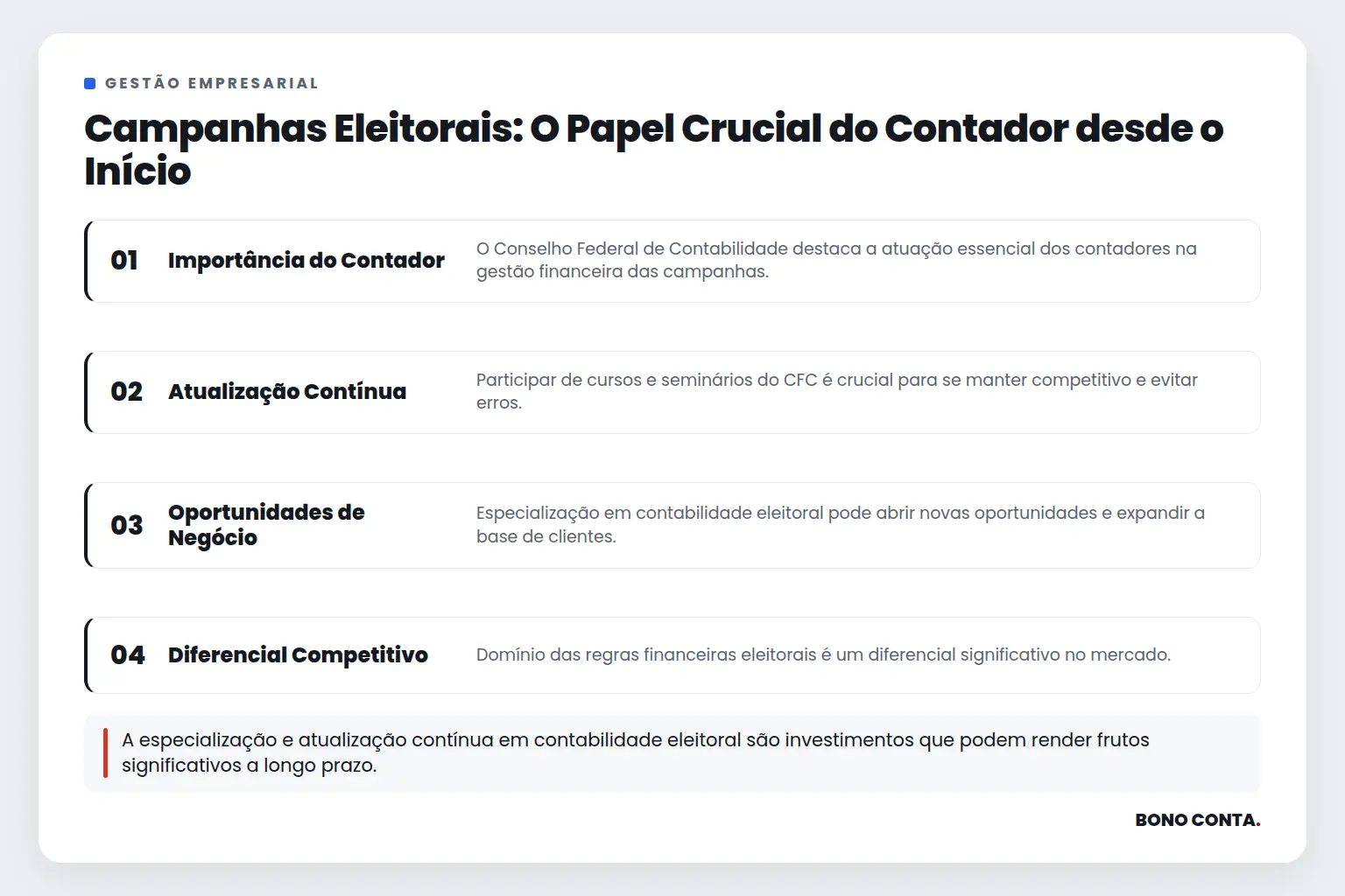 Campanhas Eleitorais: O Papel Crucial do Contador desde o Início | Bono Conta