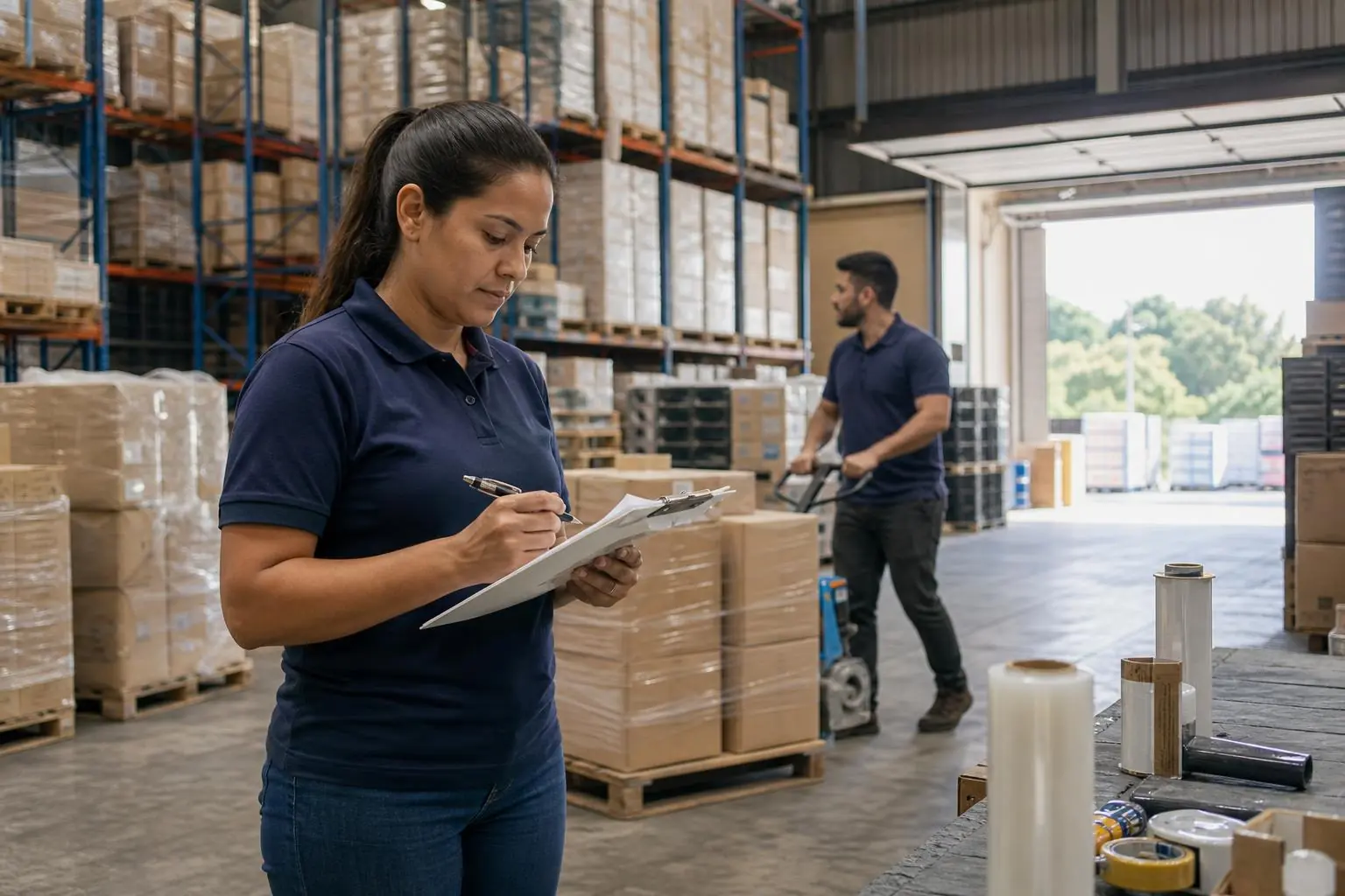 Equipe conferindo pedido em depósito de distribuidora em Manaus | Bono Conta