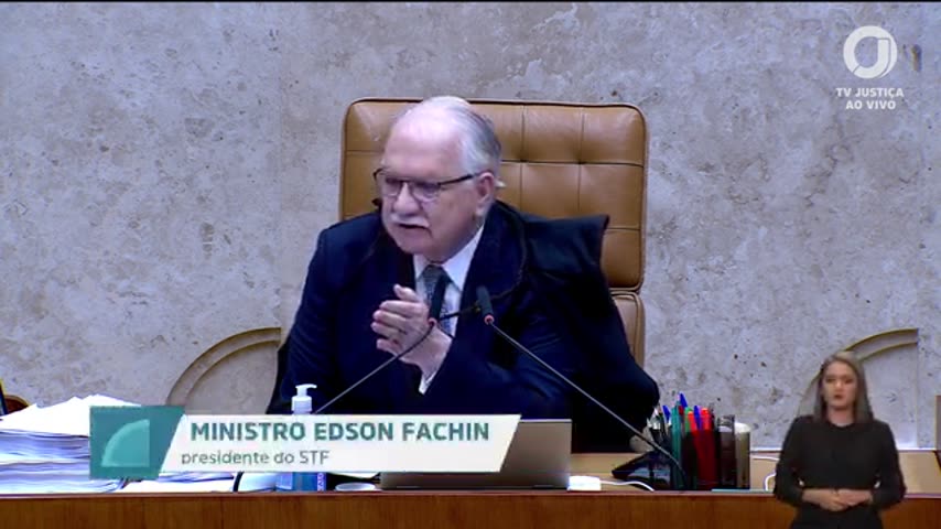 Edson Fachin na sessão do STF de 15/09/2026 | Foto: Reprodução/TV Justiça