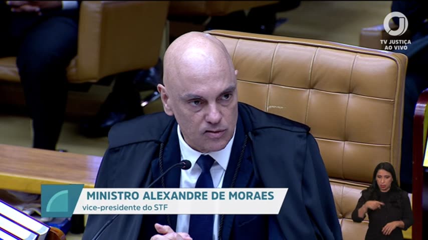 Alexandre de Moraes na sessão do STF de 15/09/2026 | Foto: Reprodução/TV Justiça