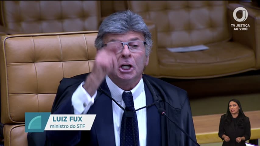 Luiz Fux na sessão do STF de 15/09/2026 | Foto: Reprodução/TV Justiça