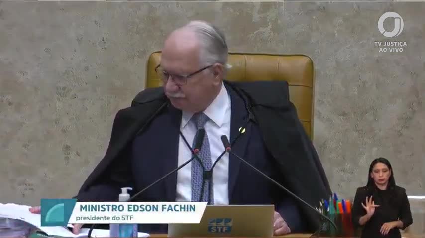 Edson Fachin na sessão do STF de 15/09/2026 | Foto: Reprodução/TV Justiça