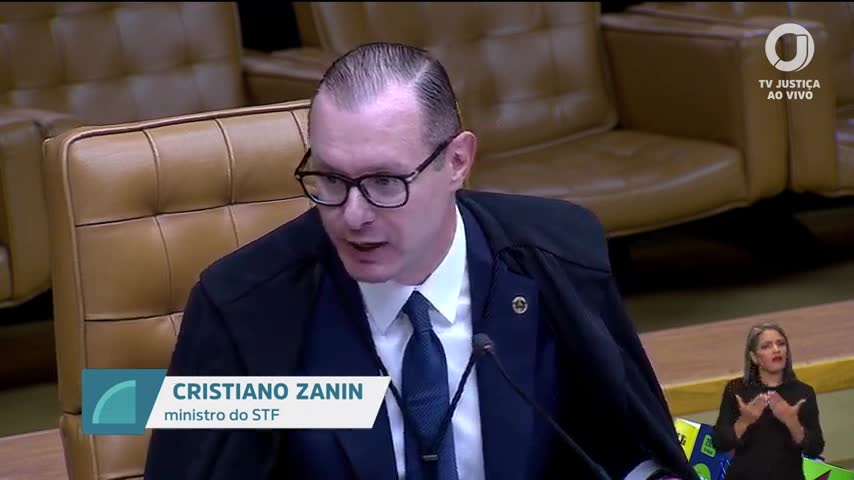 Cristiano Zanin na sessão do STF de 15/09/2026 | Foto: Reprodução/TV Justiça