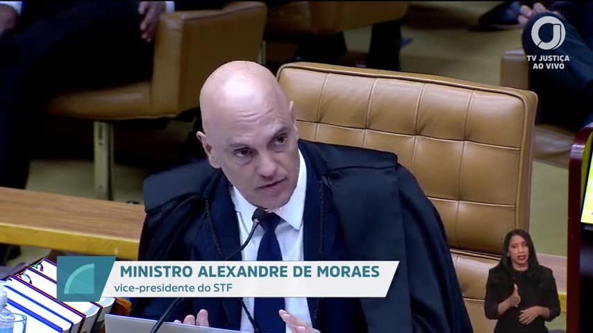Alexandre de Moraes na sessão do STF de 15/09/2026 | Foto: Reprodução/TV Justiça