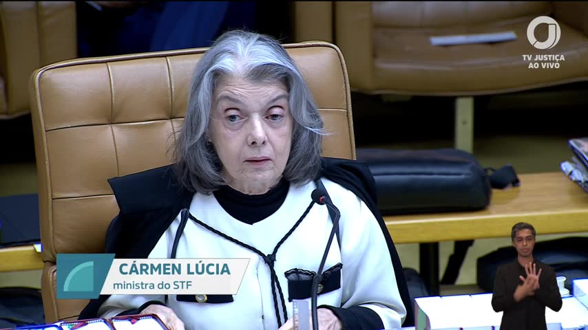 Cármen Lúcia na sessão do STF de 23/09/2026 | Foto: Reprodução/TV Justiça