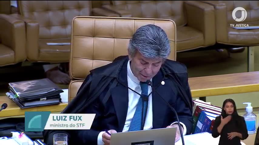 Luiz Fux na sessão do STF de 23/09/2026 | Foto: Reprodução/TV Justiça