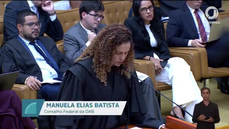 Manuela Elias Batista apoia relatora e destaca cláusulas pétreas em julgamento no STF