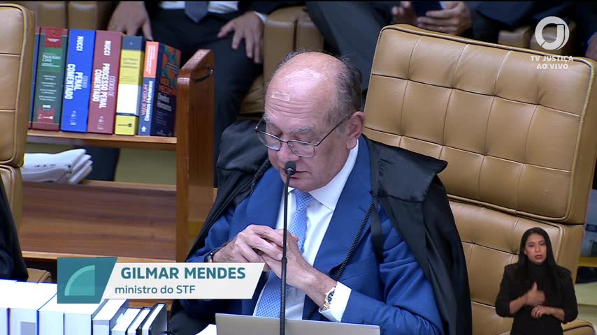 Gilmar Mendes na sessão do STF de 23/09/2026 | Foto: Reprodução/TV Justiça
