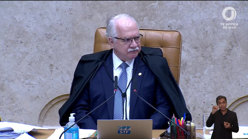 Edson Fachin na sessão do STF de 23/09/2026 | Foto: Reprodução/TV Justiça