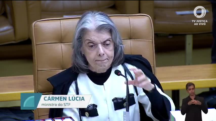 Cármen Lúcia na sessão do STF de 23/09/2026 | Foto: Reprodução/TV Justiça