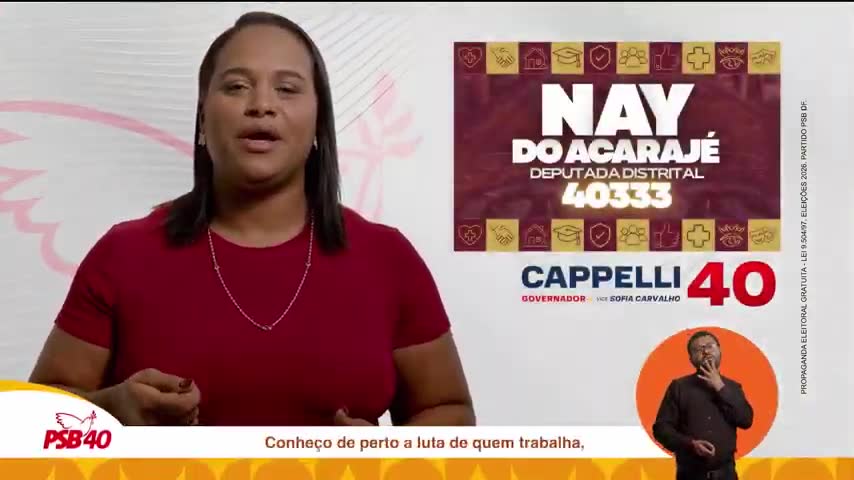 Nay do Acarajé na sessão do STF de 24/09/2026 | Foto: Reprodução/TV Justiça