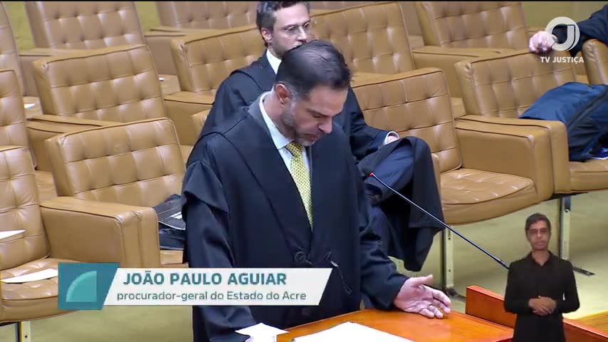 João Paulo Aguiar na sessão do STF de 24/09/2026 | Foto: Reprodução/TV Justiça