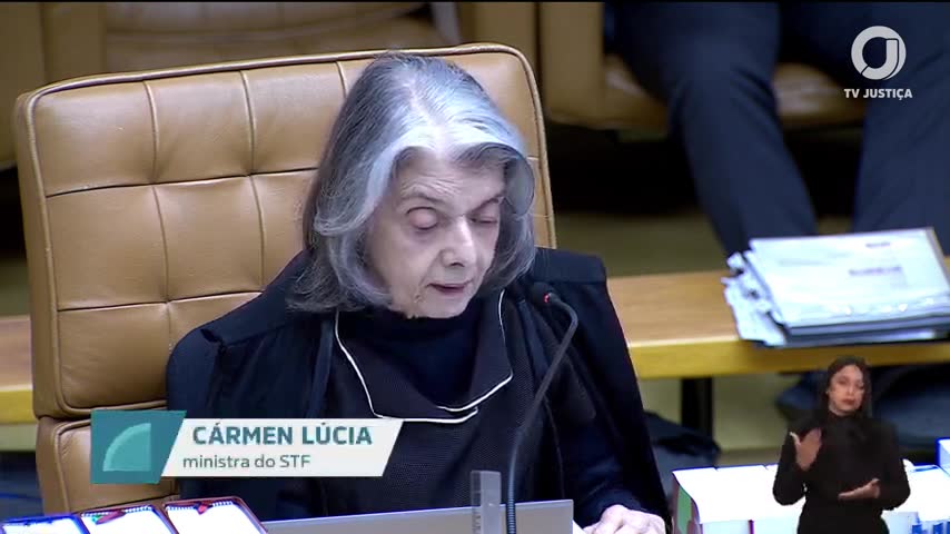 Cármen Lúcia na sessão do STF de 24/09/2026 | Foto: Reprodução/TV Justiça