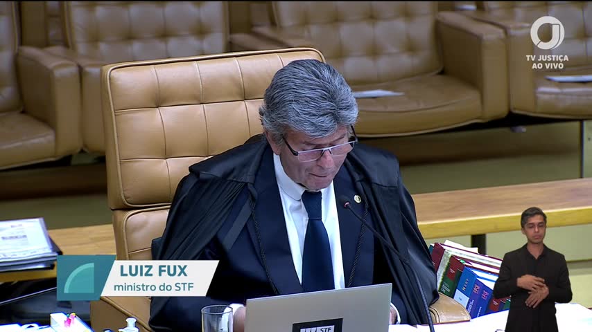 Luiz Fux na sessão do STF de 24/09/2026 | Foto: Reprodução/TV Justiça