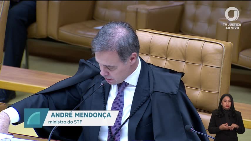 André Mendonça na sessão do STF de 24/09/2026 | Foto: Reprodução/TV Justiça