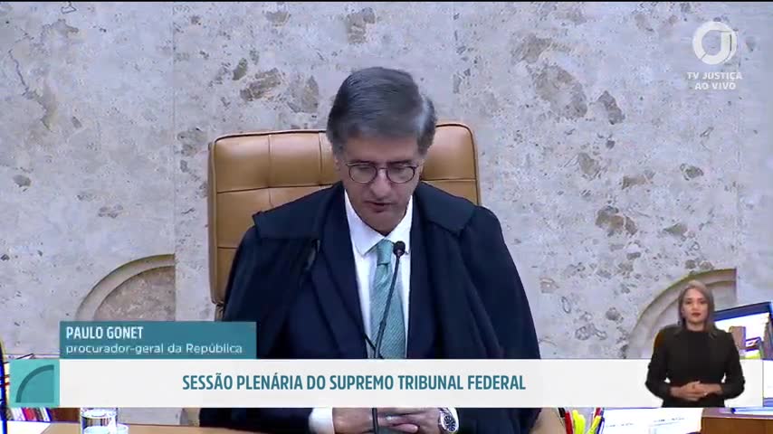 Paulo Gonet na sessão do STF de 30/09/2026 | Foto: Reprodução/TV Justiça