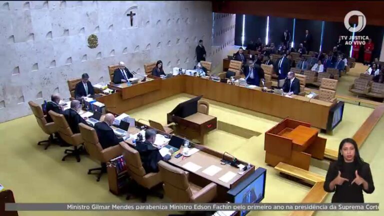 Gilmar Mendes destaca produtividade do STF sob gestão de Edson Fachin