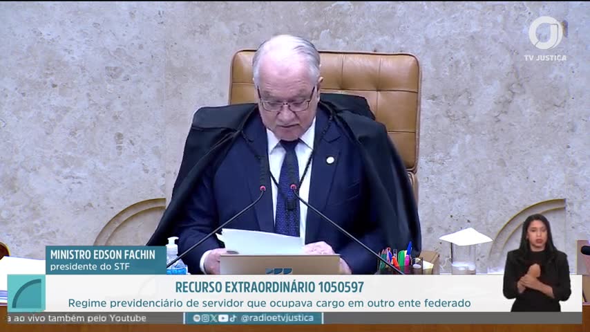 Edson Fachin na sessão do STF de 30/09/2026 | Foto: Reprodução/TV Justiça