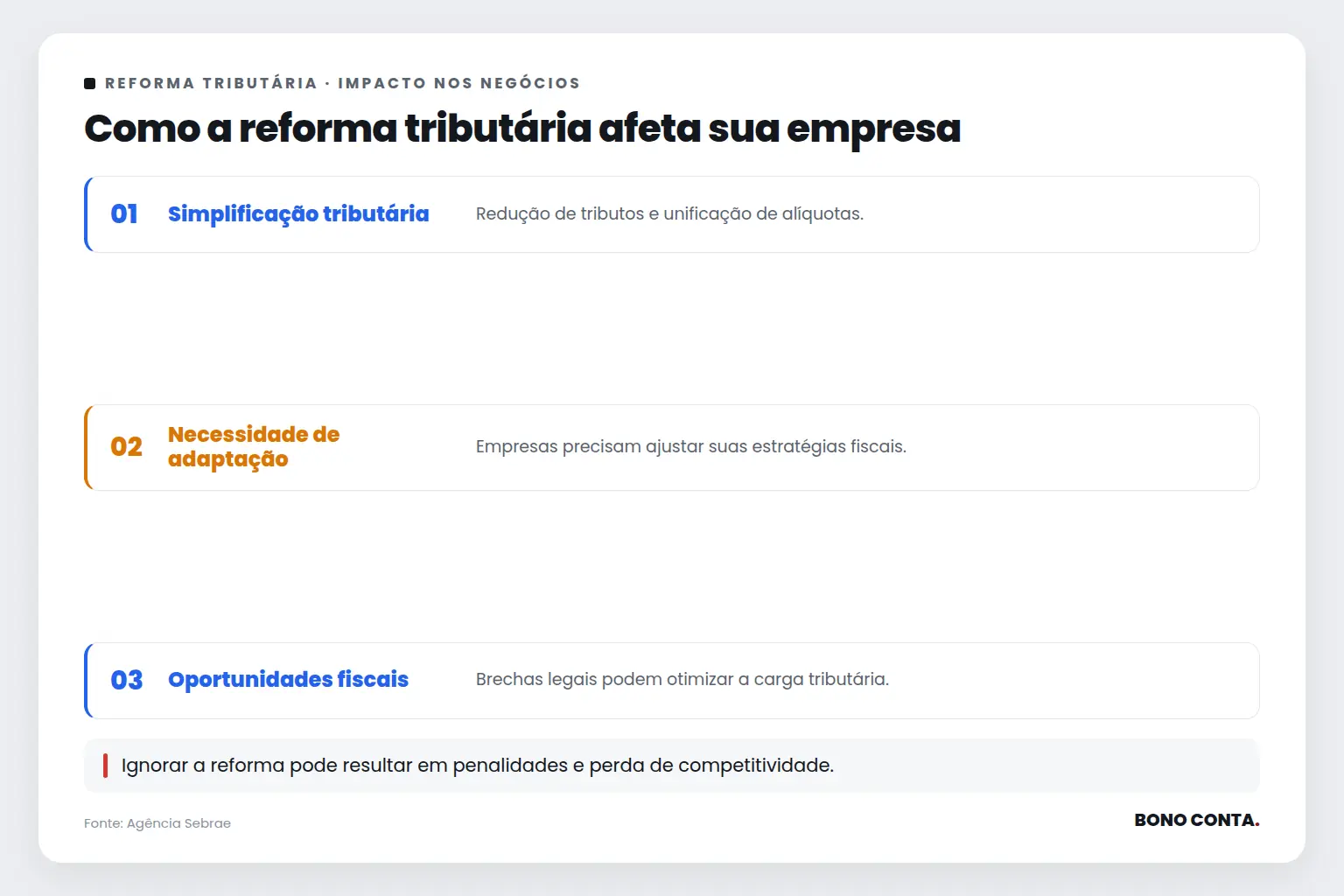 Como a reforma tributária afeta sua empresa | Bono Conta