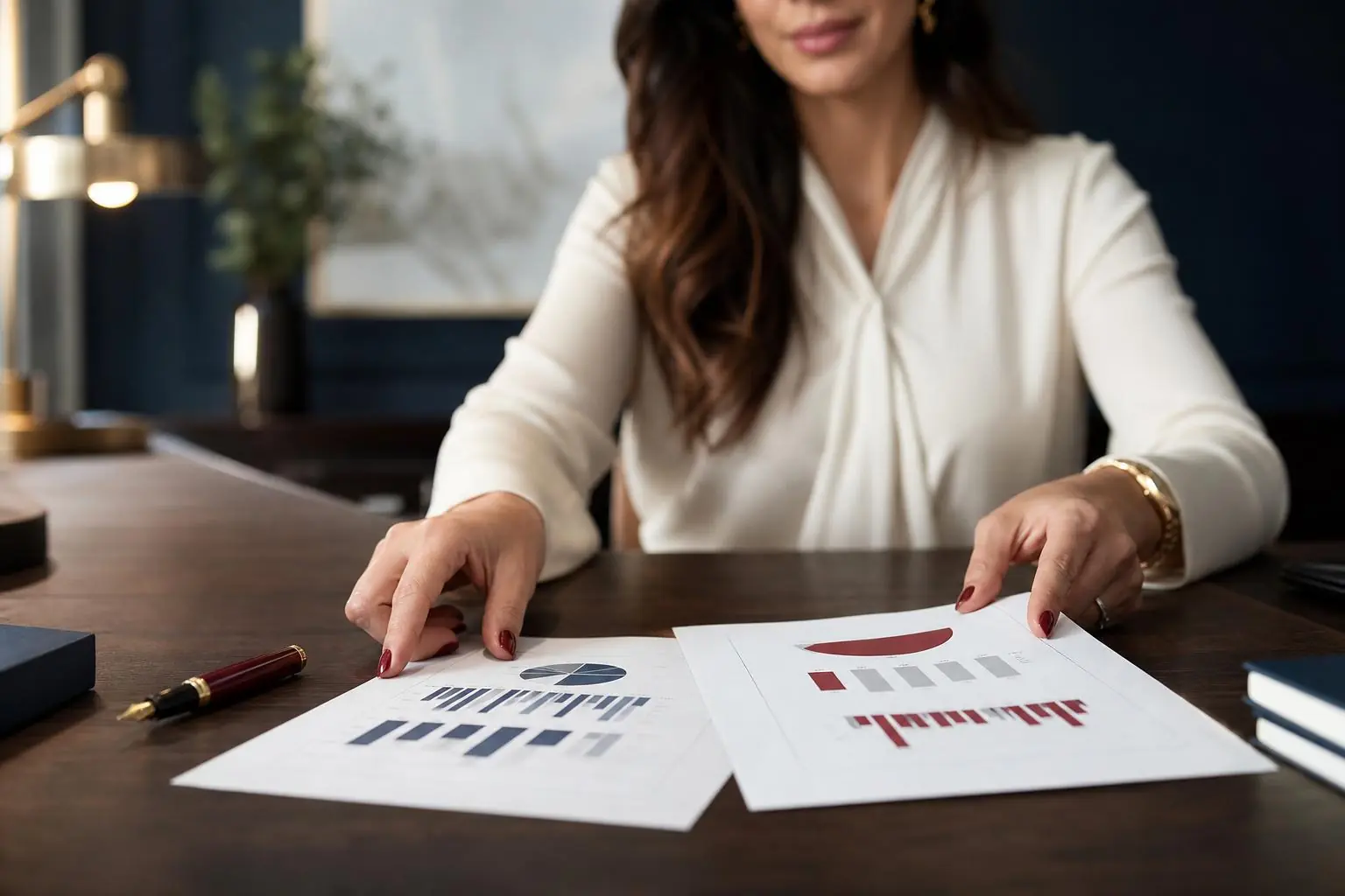 Decisão competente: escolha entre dois relatórios sobre a mesa