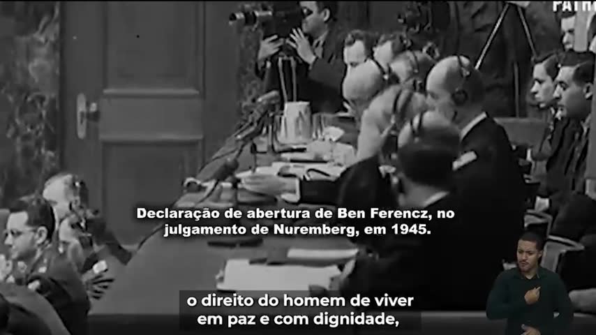 Ben Ferencz na sessão do STF de 01/10/2026 | Foto: Reprodução/TV Justiça