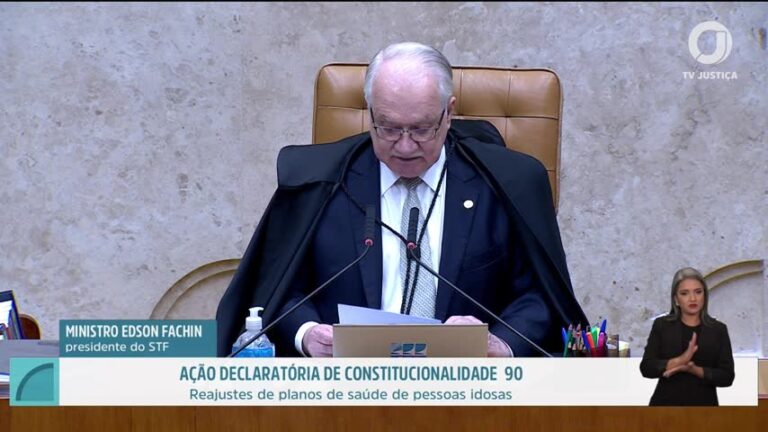 Fachin reafirma constitucionalidade da norma contra discriminação de idosos em planos de saúde