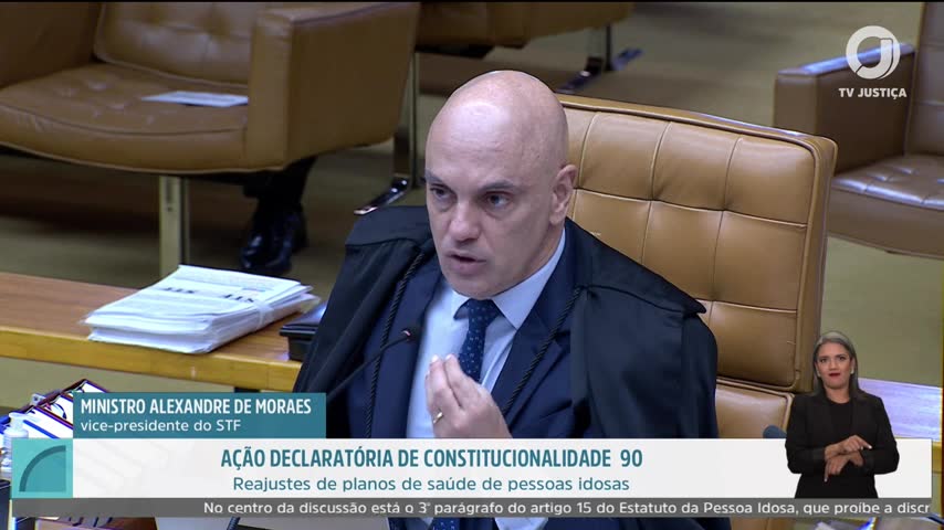 Alexandre de Moraes na sessão do STF de 01/10/2026 | Foto: Reprodução/TV Justiça