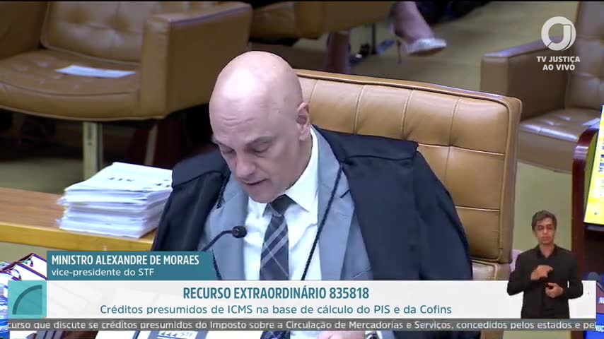 Alexandre de Moraes na sessão do STF de 07/10/2026 | Foto: Reprodução/TV Justiça