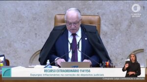 Plenário do STF discute expurgos inflacionários em depósitos judiciais | Bono Conta