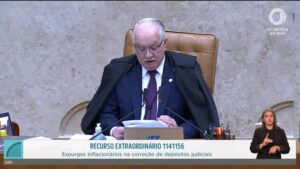 Plenário do STF discute correção monetária de depósitos judiciais e separação dos poderes | Bono Conta