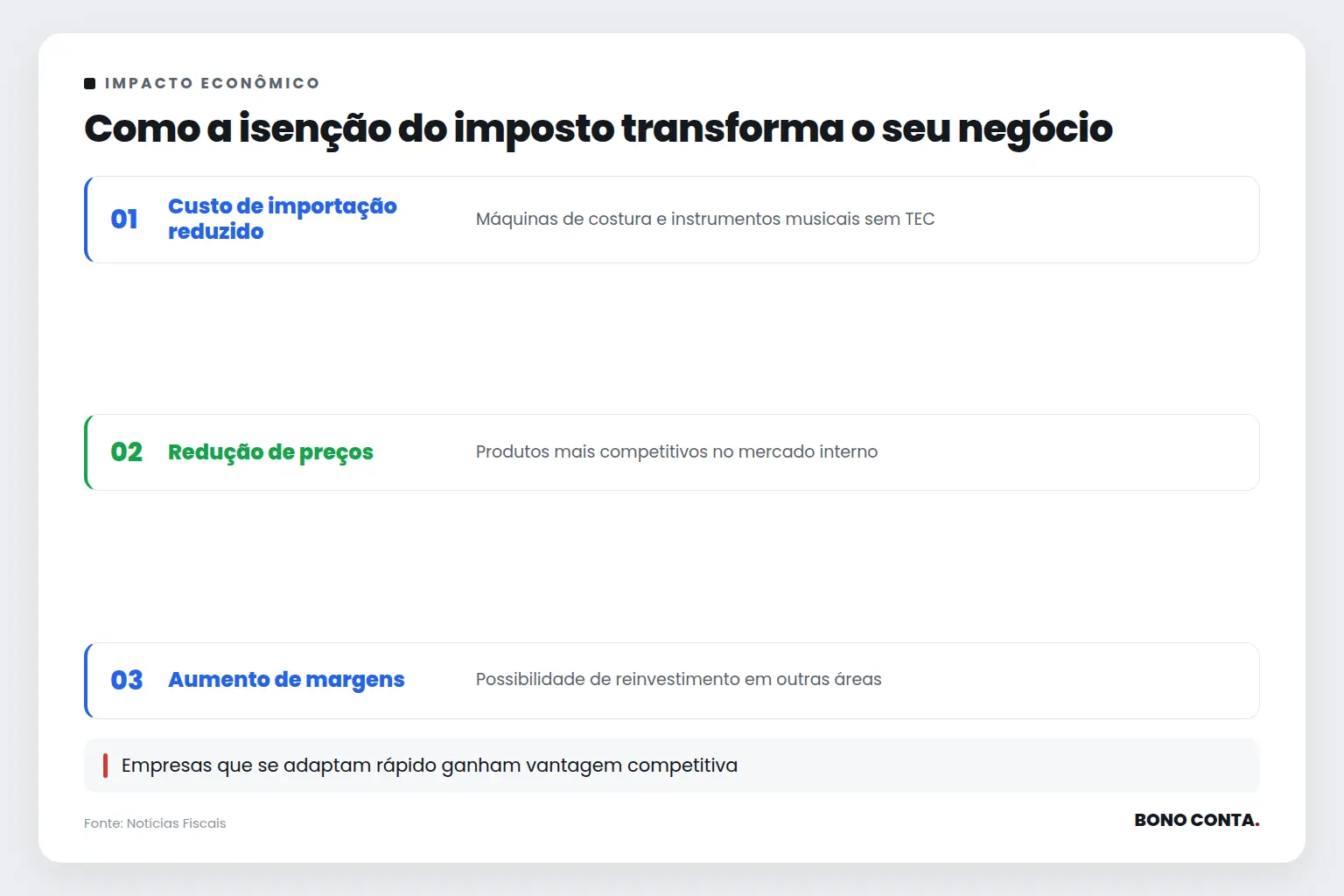 Como a isenção do imposto transforma o seu negócio | Bono Conta
