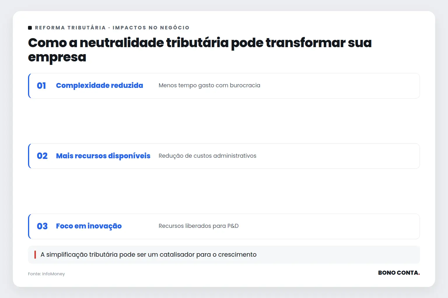 Como a neutralidade tributária pode transformar sua empresa | Bono Conta